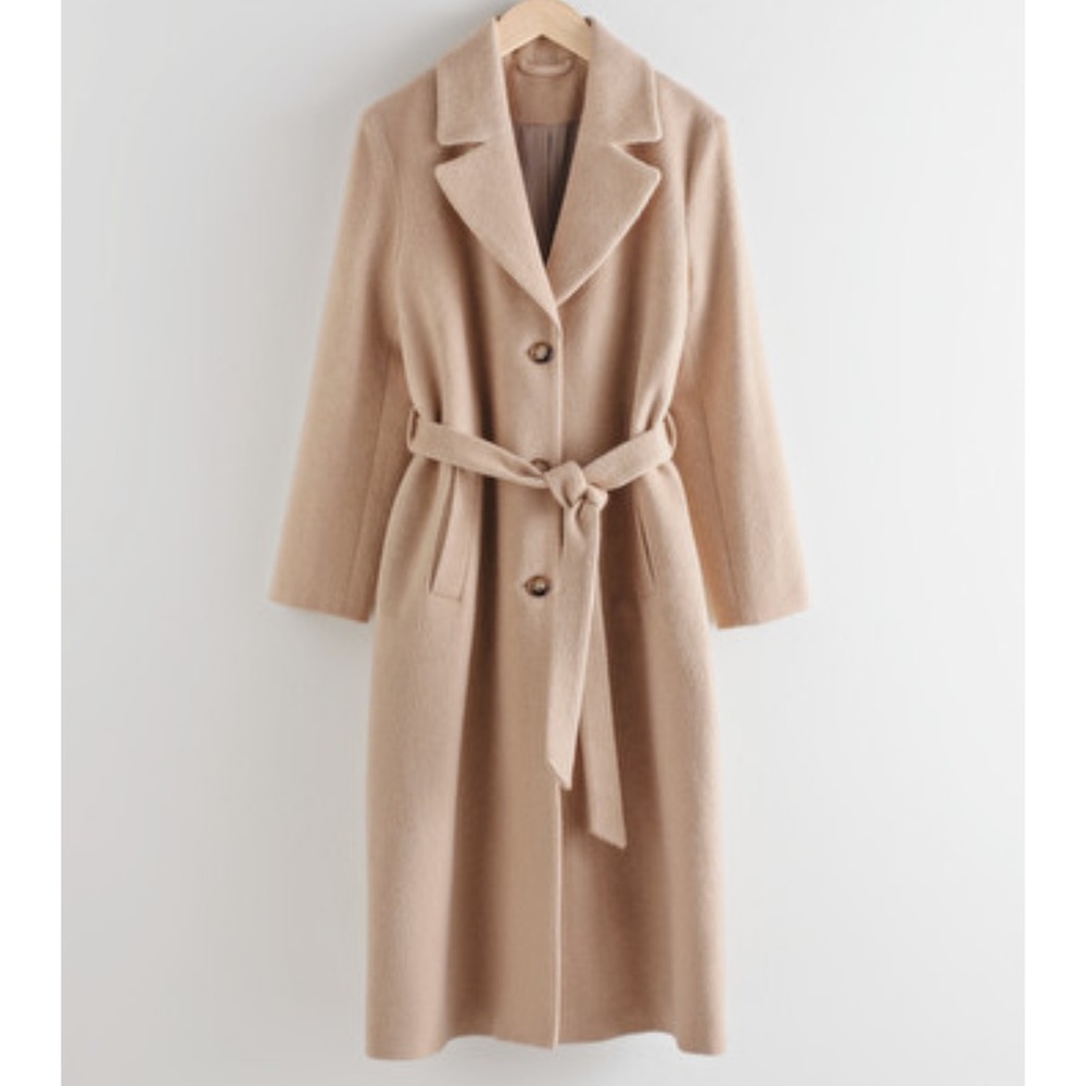 & Other Stories Camel Coat Classic
